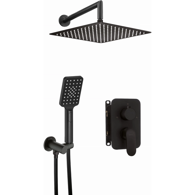 Deante Alpina nero concealed shower set + Box