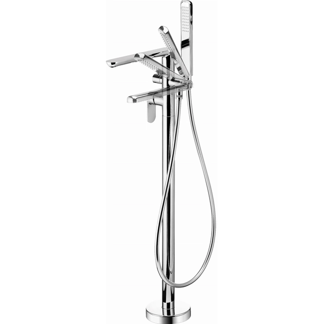 Deante Alpinia free-standing bathtub faucet with a shower set
