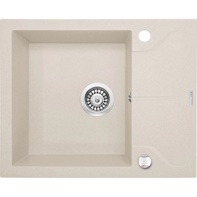 Deante Andante 1-komorowy lavabo con gocciolatoio corto - beige