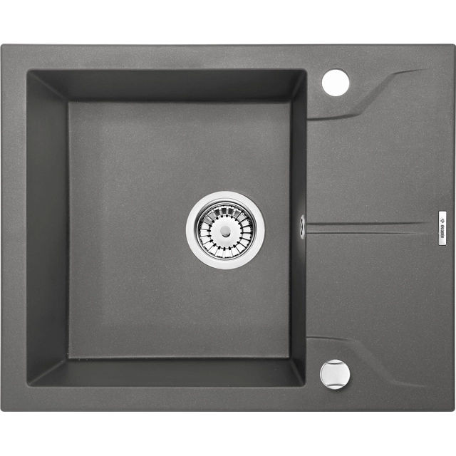 Deante Andante Flush 1-komorowy sink with drainer - anthracite