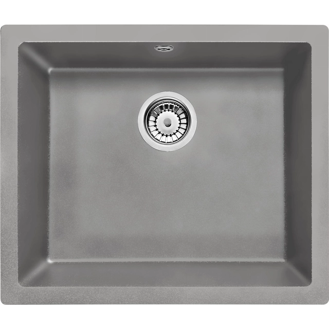 Deante Corda Lavabo Flush 1-komorowy senza gocciolatoio - grigio metallizzato