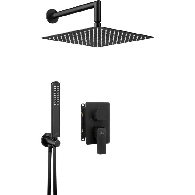 Deante Hyacynt nero concealed shower set with mixer BOX