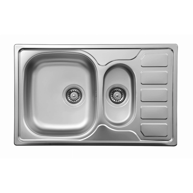 Deante Soul 1,5-komorowy sink with drainer - satin - ADDITIONALLY 5% DISCOUNT WITH CODE DEANTE5