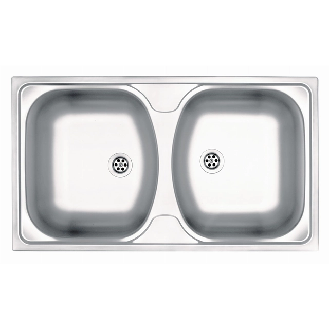 Deante Techno 2-komorowy sink without drainer - decor