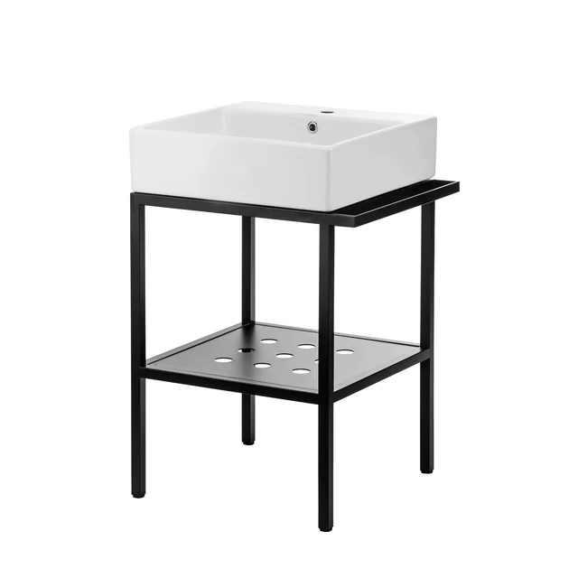 Deante Temisto asztali mosdó fürdőszoba konzollal - 56x40 cm h=75 cm