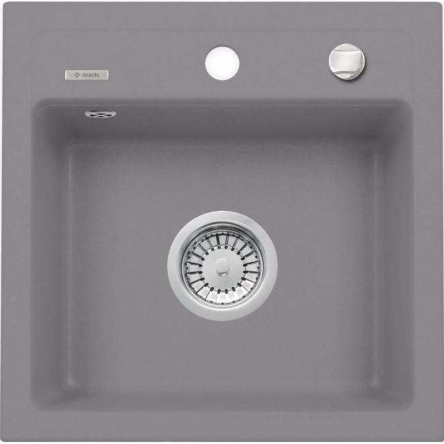Deante Zorba sink 1-komorowy without drainer - metallic gray - ADDITIONALLY 5% DISCOUNT FOR CODE DEANTE5