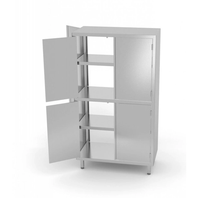 Pass-through cabinet with partition and hinged door 900 x 700 x 1800 mm POLGAST 306097 306097