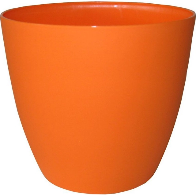 Decorative flowerpot Ella mat pr. 18 cm orange