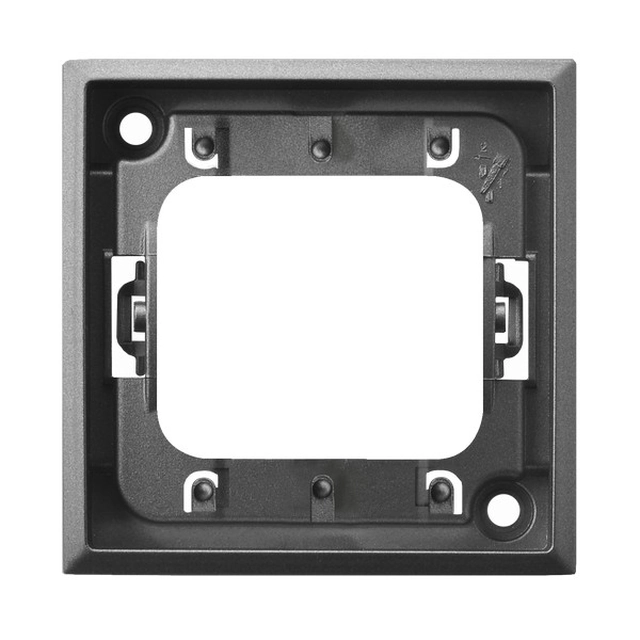Decorative frame for mounting triple connectors