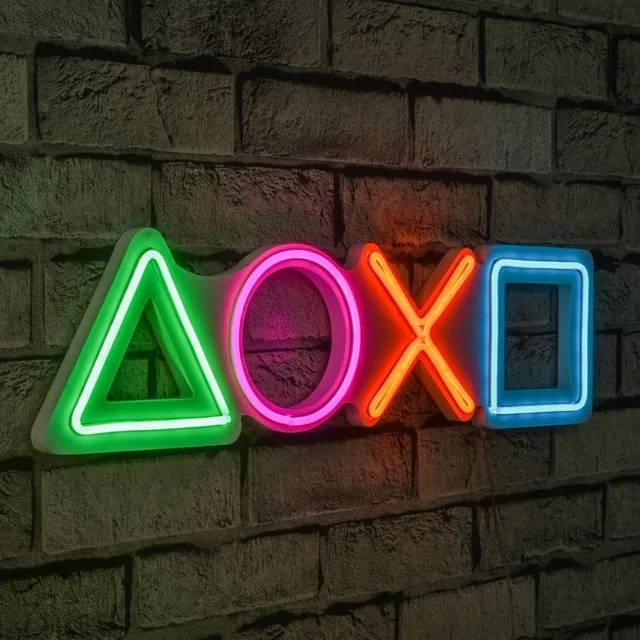 Decorative LED lighting, PLAYSTATION, 57 x 15 x 2 cm