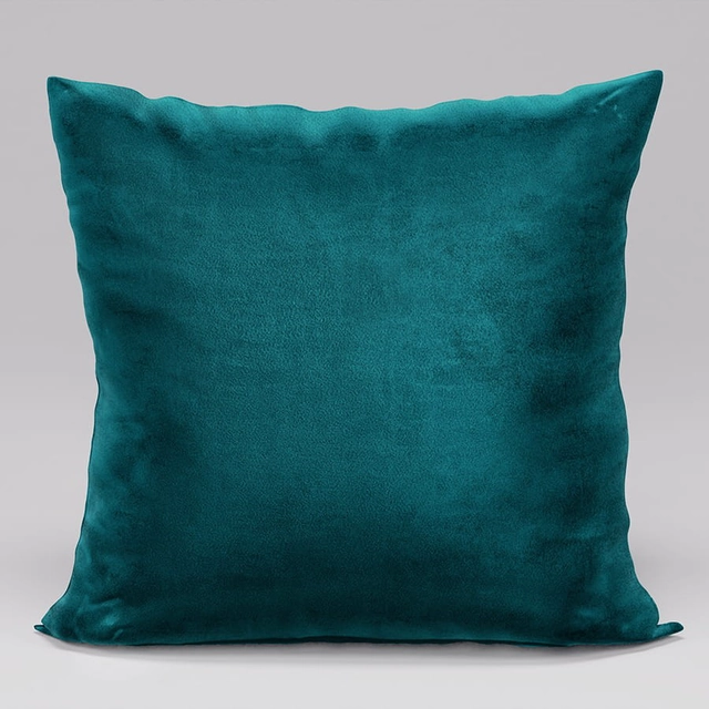 Decorative pillowcase dark turquoise size 50x50 cm VELVI