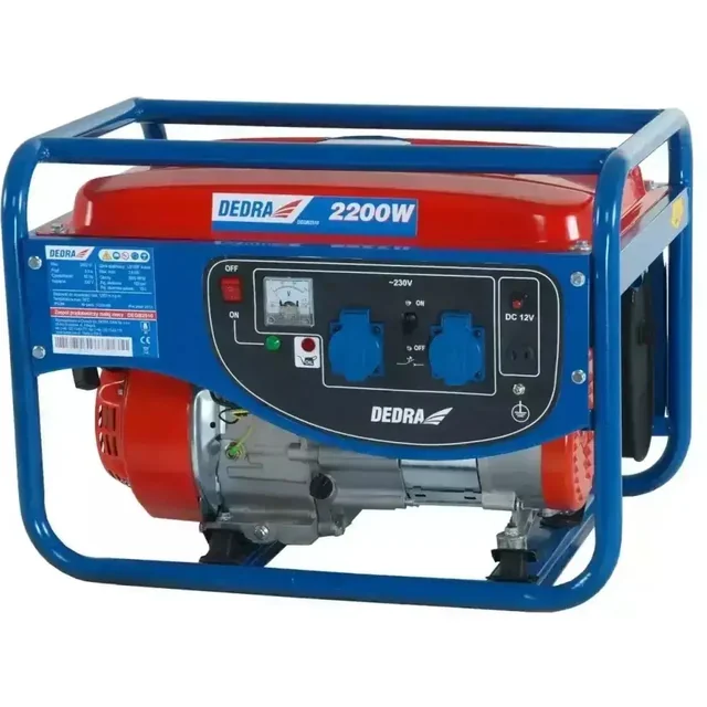 DEDRA DEGB2510 GENERATOR GENERATOR met AVR DEDRA DEGB2510 VERMOGEN 2.2kW 2200W EWIMAX