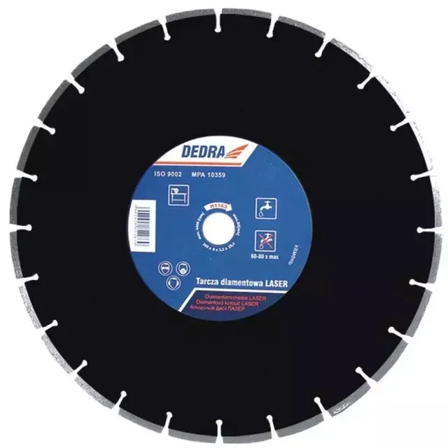 DEDRA DIAMOND LASER BLADE FOR ASPHALT H1183 350MMX25,4MM