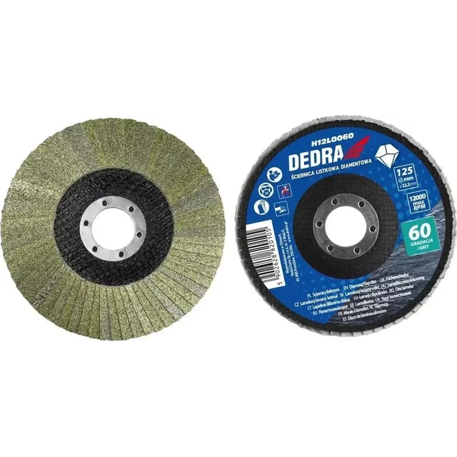 Dedra grinder DEDRA DIAMOND FLAP GRINDING WHEEL H12L0200 125X22,2MM, GR.200