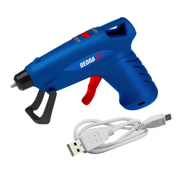 DEDRA HORKÁ GLUE PISTOLE BEZ AKUMULÁTORU DED7548 15W 7-8MM, USB