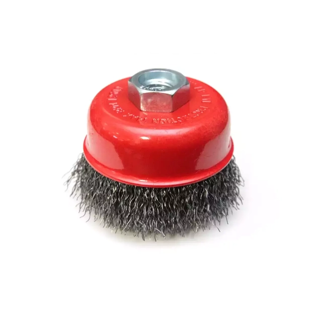 Dedra steel wire butt brush 85mm, thread M14