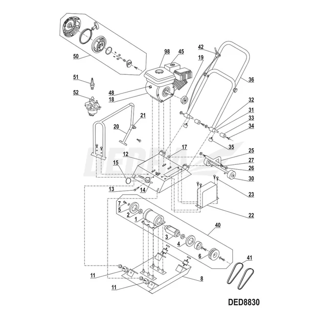 DEDRA VIBRATING PLATE