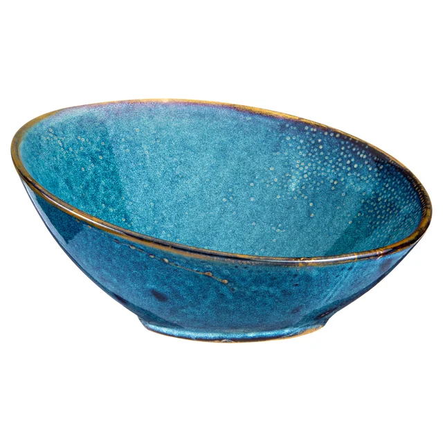 DEEP BLUE Slanted buffet bowl śr.25 cm