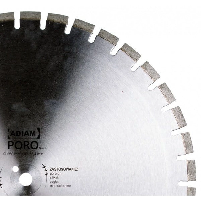 Deimantinis diskas 700x60.0-25.4mm PORO ADIAM 102016