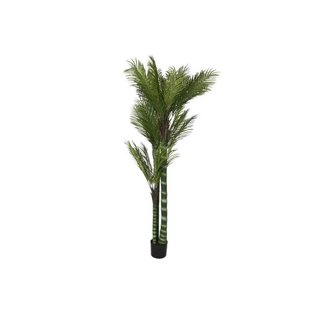 Dekoratívna rastlina Domov ESPRIT Polyetyléncementová palma 100 x 100 x 235 cm