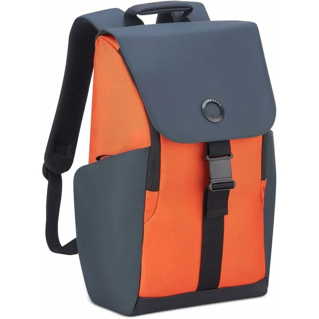 Delsey Securflap Laptop-Rucksack Orange 45,5 x 14,5 x 31,5 cm