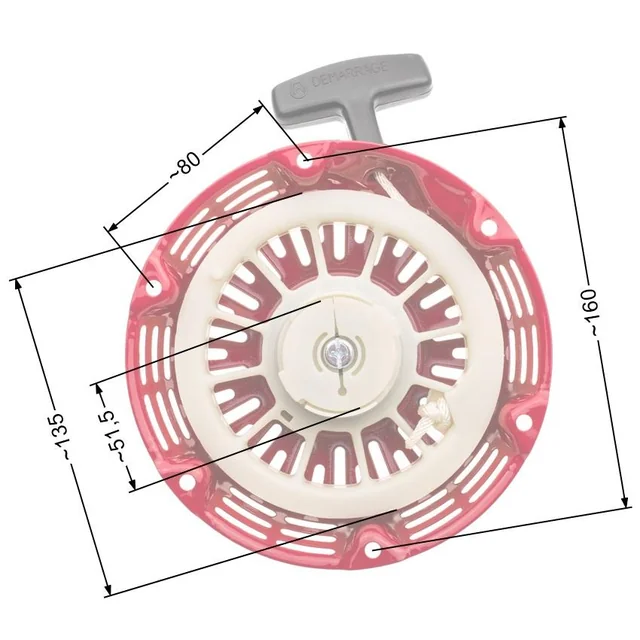 Démarreur de générateur chinois Lifan Kipor Loncin Zongshen 168 disques en plastique T2 Nz554