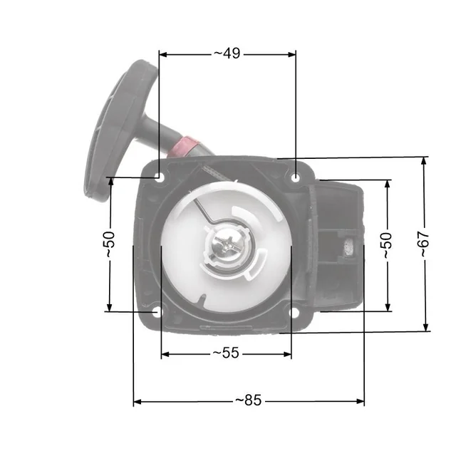 Démarreur Nac Cg260B;Wlbc260-2Zxu Fil Marché Débroussailleuses Nz476