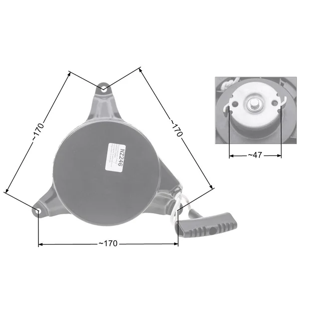 Démarreur Nac Wr65704A; Mtd Torx Thorx Tondeuses de marché Nz246