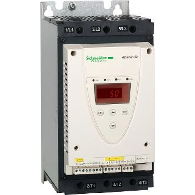 Démarreur progressif Schneider Electric 3-fazowy 230-440VAC 62A 15/30kW 230/400V Altistart (ATS22D62Q)