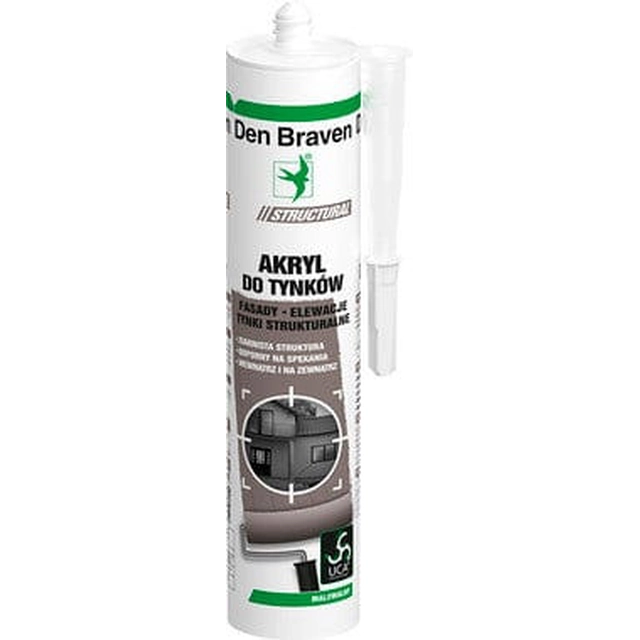 Den Braven weißer Gips-Acryl 280ml