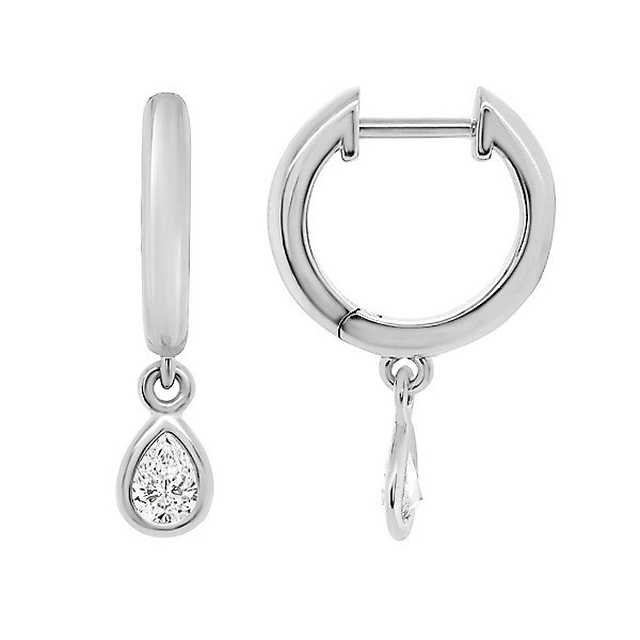 Des boucles d&#39;oreilles en or KBD6347 - Diamant