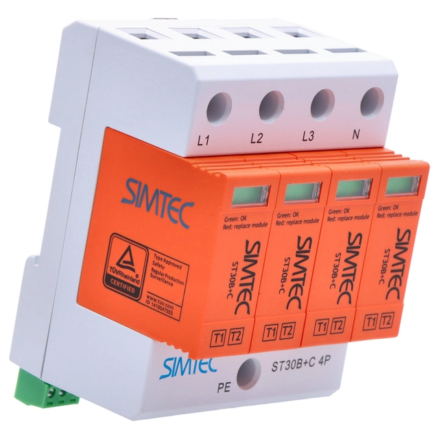 Descargador de sobretensiones de varistor SIMTEC (B+C)ST30B+C4P