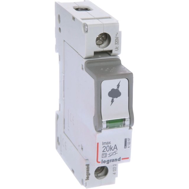 Descargador de sobretensiones Legrand C 1P 20kA 1,2kV ON 300 - 412220