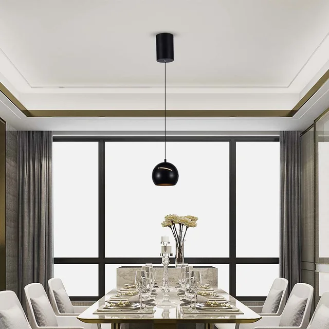 Designer Ceiling Lights - Designer Hanging Lights - IP20 - Black Body - 8.5 Watts - 850 Lumens - 3000K - Model No: - VT-7796-B