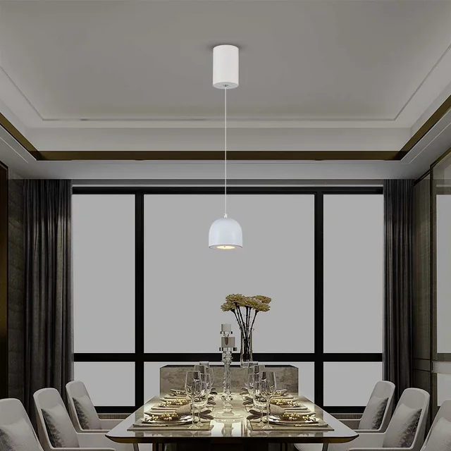 Designer Ceiling Lights - Designer Hanging Lights - IP20 - Light Grey Body - 8.5 Watts - 850 Lumens - 3000K - Model No: - VT-7795-G