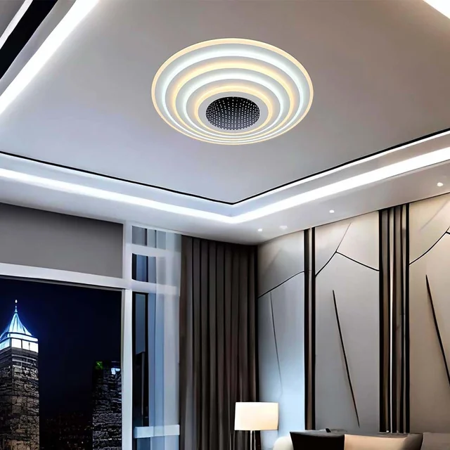 Designer Ceiling Lights - IP20 - White Body - 125 Watts - 13100 Lumens - 3IN1