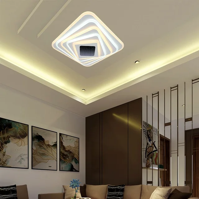 Designer Ceiling Lights - IP20 - White Body - 150 Watts - 15500 Lumens - 3IN1