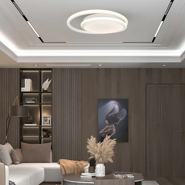 Designer Ceiling Lights - IP20 - White Body - 38 Watts - 4050 Lumens - 4000K