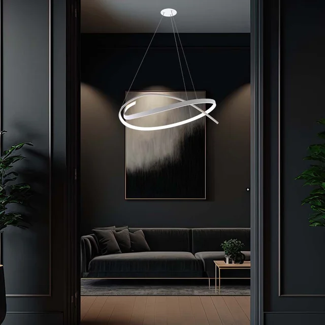 Designová stropní svítidla – Designová závěsná svítidla – IP20 – Bílé tělo – 48 Wattů – 5150 Lumenů – 3000K – Číslo modelu: – VT-7916-W