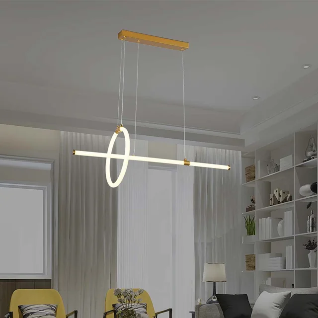 Designová závěsná svítidla – barva zlatá – IP20 – 16W – 1820 Lumeny – 3000K