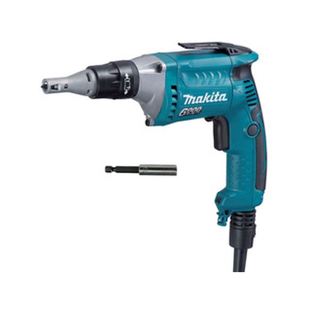 Destornillador eléctrico Makita FS6300R con tope de profundidad 230 V | 570 W | 6 Nm/11 Nm | 1/4 pulgadas | 6000 RPM | En una caja de cartón