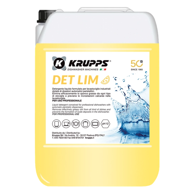 Detergente líquido para lavar louça profissional KRUPPS 2x6 kg | DET LIM