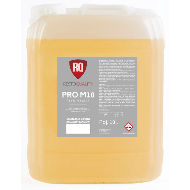 Detersivo liquido professionale per lavastoviglie ristorazione M10