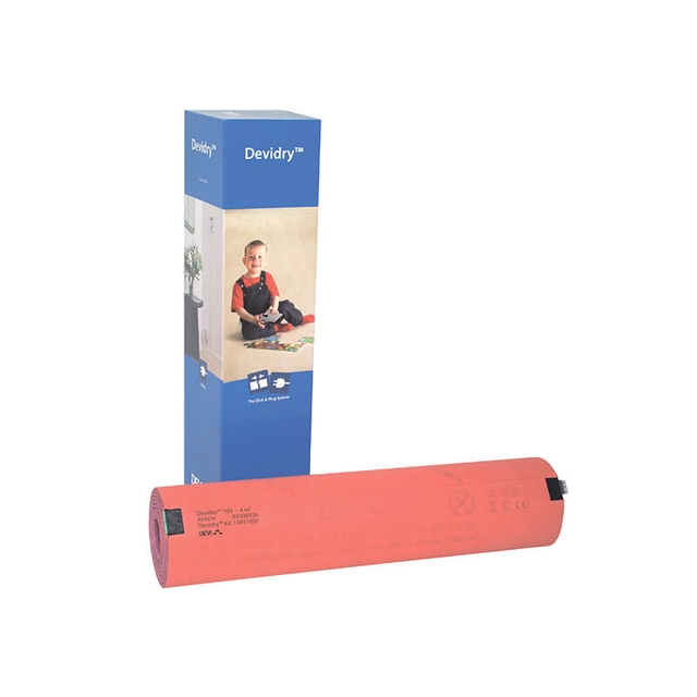 Devi Electric Heating Mat, DEVIdry-55, 1x2 m (2 m2) 77W