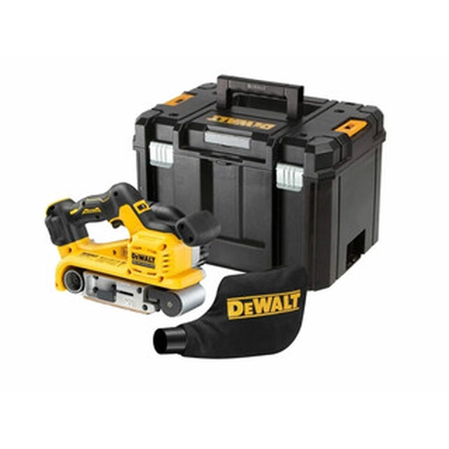 DeWalt 101606658 accu-bandschuurmachine 18 V | 75 x 533 mm | Koolborstelloos | Zonder batterij en oplader | TSTAK in een koffer