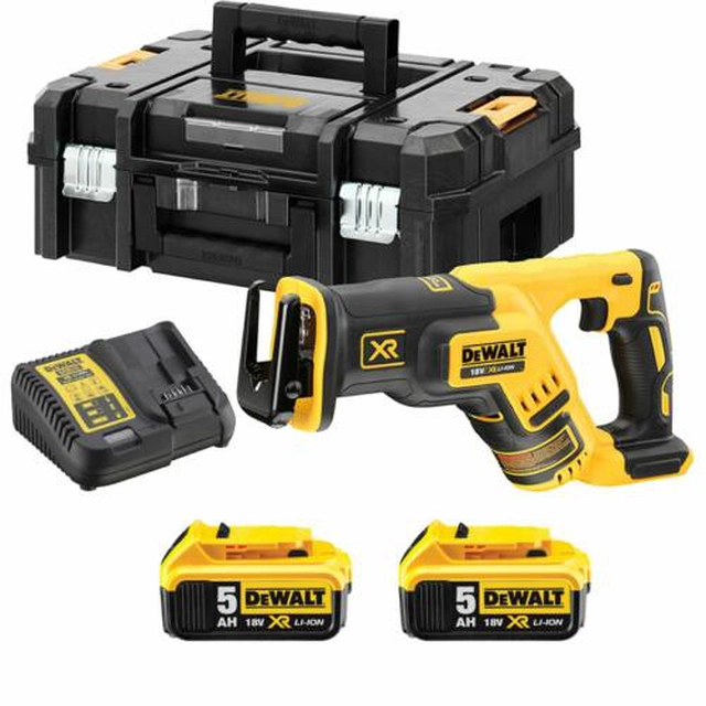 DeWalt 18V Ferăstrău cu nas XR BRUSHLESS (fierăstrău cu sabie, ferăstrău cu sabie) într-un set DCS367P2-QW