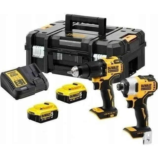 Dewalt CONJUNTO CHAVE DE FENDA DCD708 + CHAVE DE FENDA DCF809 18V 2*5.0AH