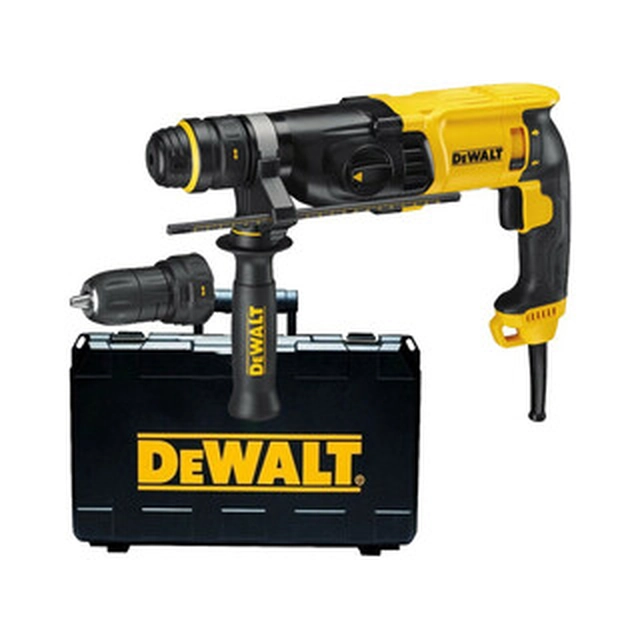 DeWalt D25134K-QS elektrická příklepová vrtačka 2,8 J | V betonu: 26 mm | 3 kg | 800 W | SDS-Plus | V kufru