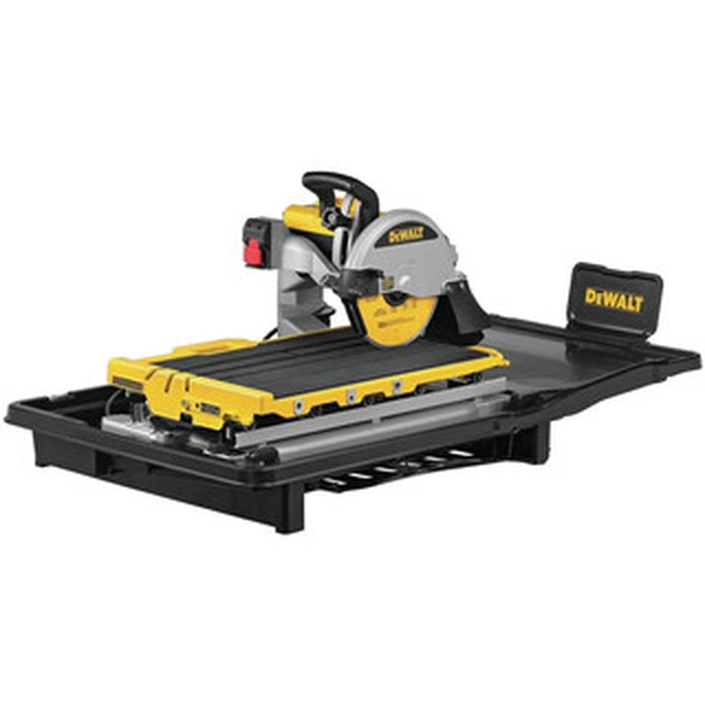 DeWalt D36000-QS Cortadora eléctrica de azulejos de mesa 230 V | 1600 W | 940 mm | Profundidad de corte 80 mm | Diámetro del disco 250 x 25,4 mm