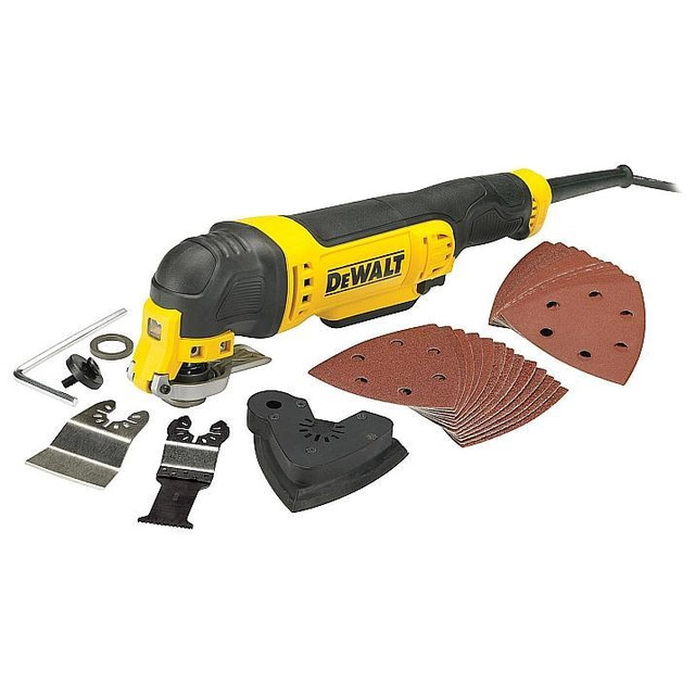 Dewalt daudzfunkciju rīks 300W + piederumi (DWE315)